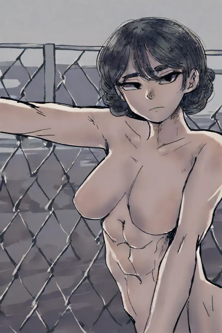 naked-selfie-woman-curly-black-hair-96c687 on IllustriousXL v0.1