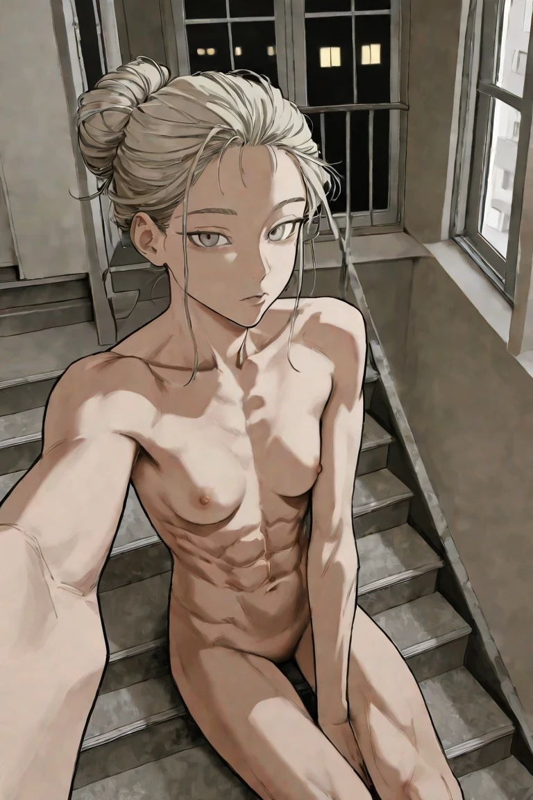 naked-selfie-woman-platinum-blonde-hair-d6490b on Copax TimeLess