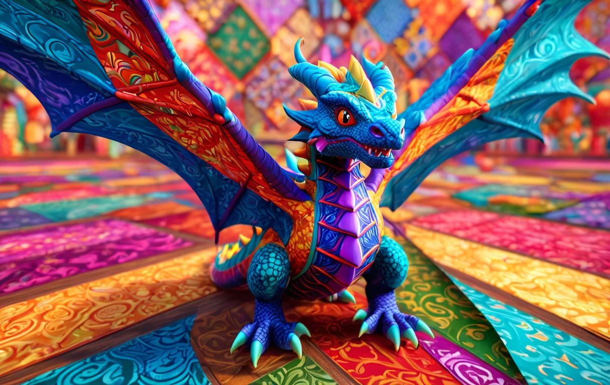 ptchwrk-lora-ptchkrawk_patchwork-style_sdxl-beautiful-vibrant-db1819 on Art Universe