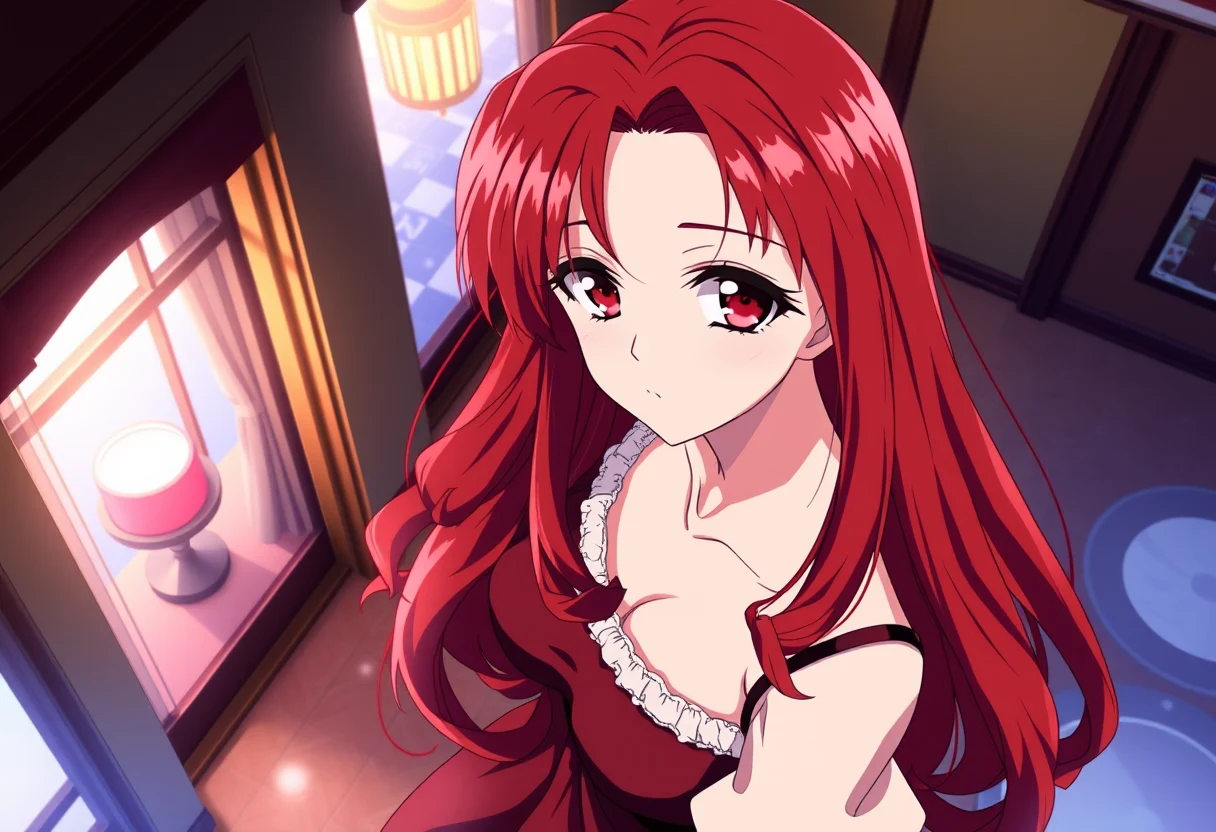 sae-curvy-long-hair-red-eyes-cdd70a on FLUX.1 [schnell]