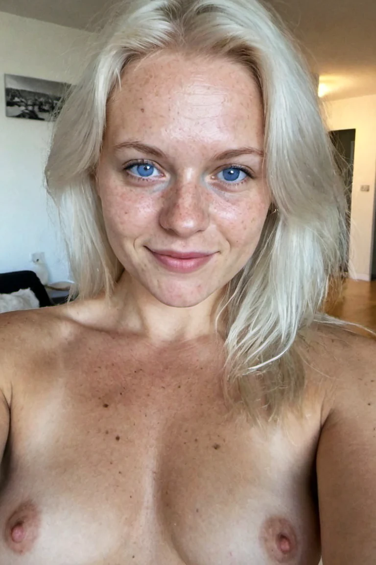 selfie-her-home-soft-smile-topless-15fd8d on epiCRealism XL