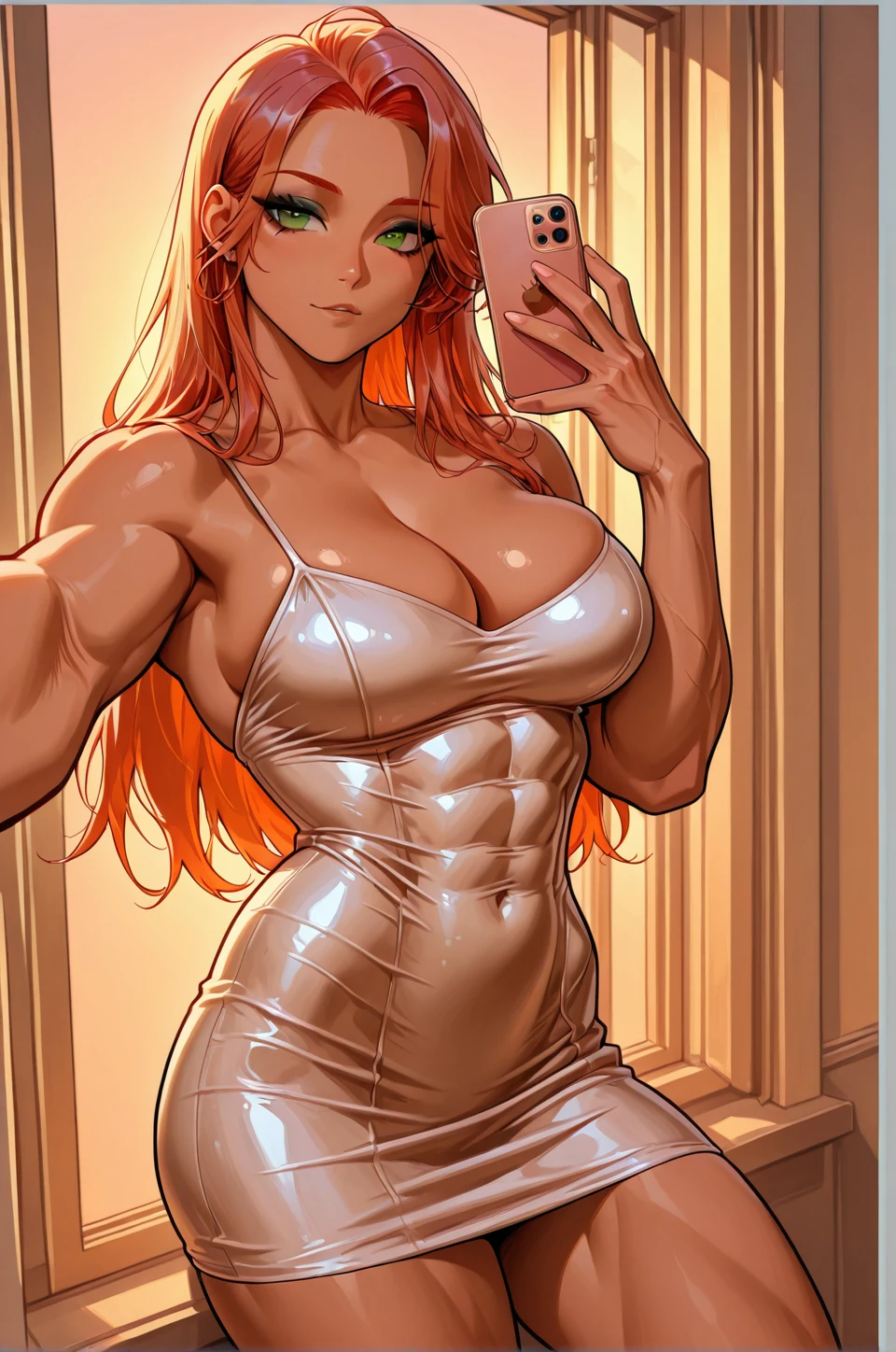 selfie-long-auburn-hair-years-old-4695f7 on HomoSimile XL [Pony, Illustrious, NoobAI]