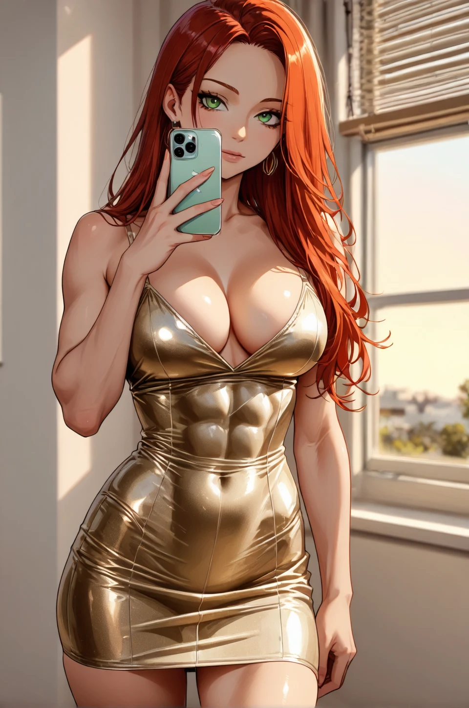 selfie-long-auburn-hair-years-old-4695f7 on ✨ JANKU Trained + Chenkin & NoobAI + RouWei Illustrious XL ✨