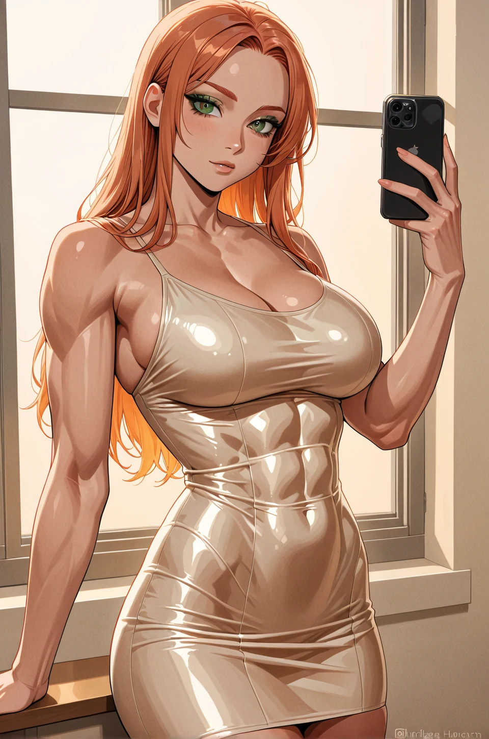 selfie-long-auburn-hair-years-old-4695f7 on YiffyMix