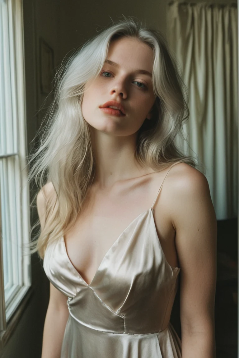 selfie-long-silver-toned-hair-years-b2e13a on Art Universe