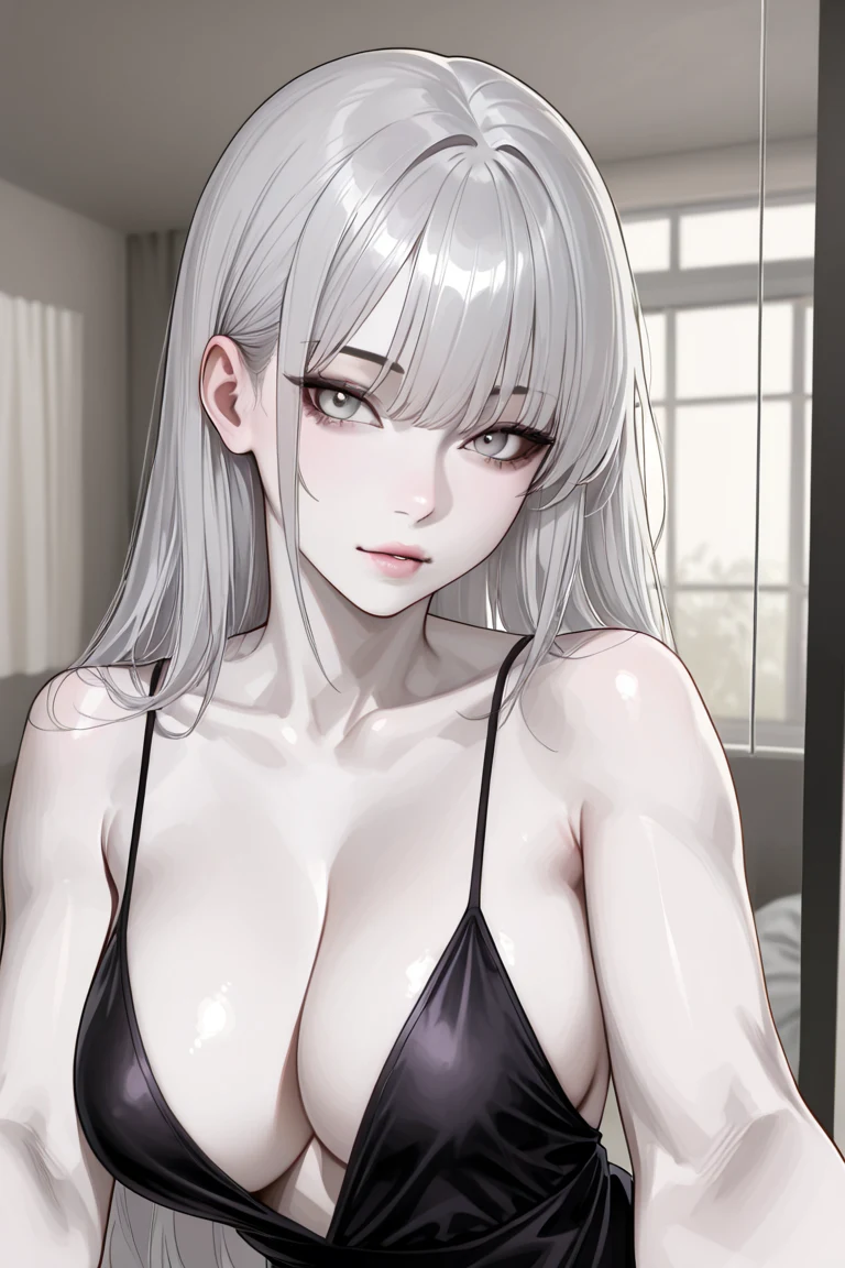 selfie-long-silver-toned-hair-years-b2e13a on One obsession