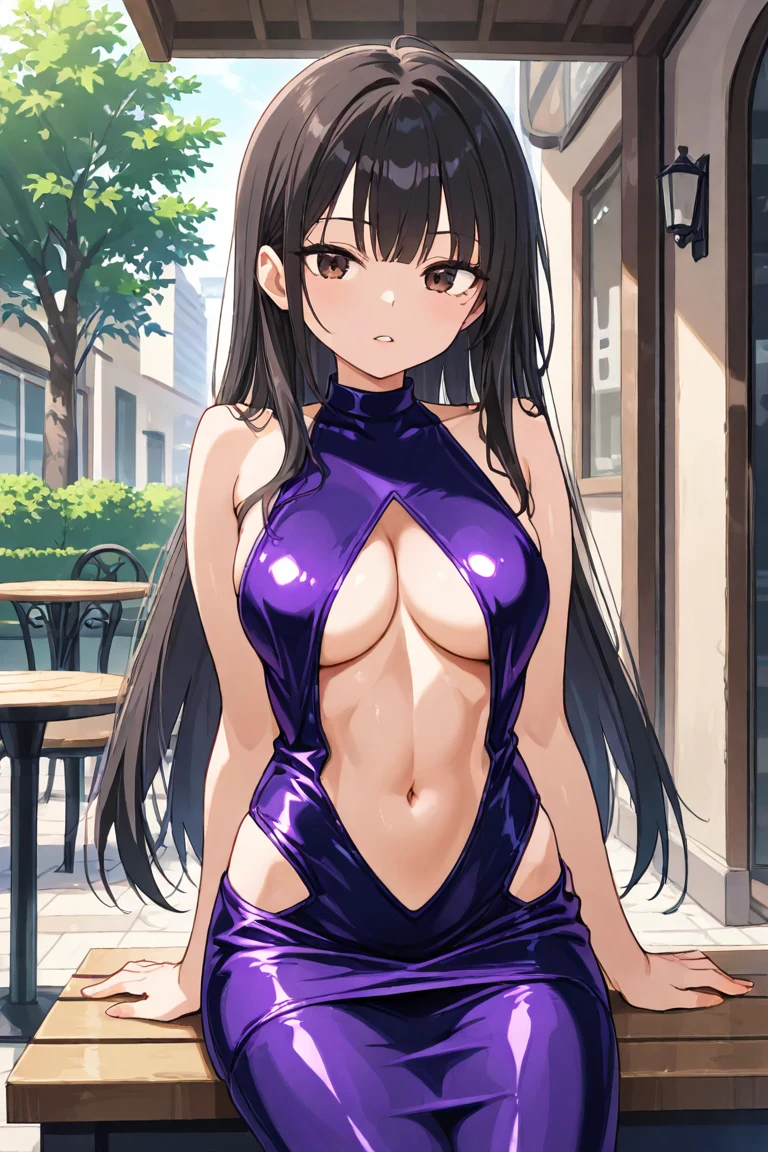 selfie-long-straight-black-hair-years-6b7fae on Cat Tower (NoobAI XL checkpoint)