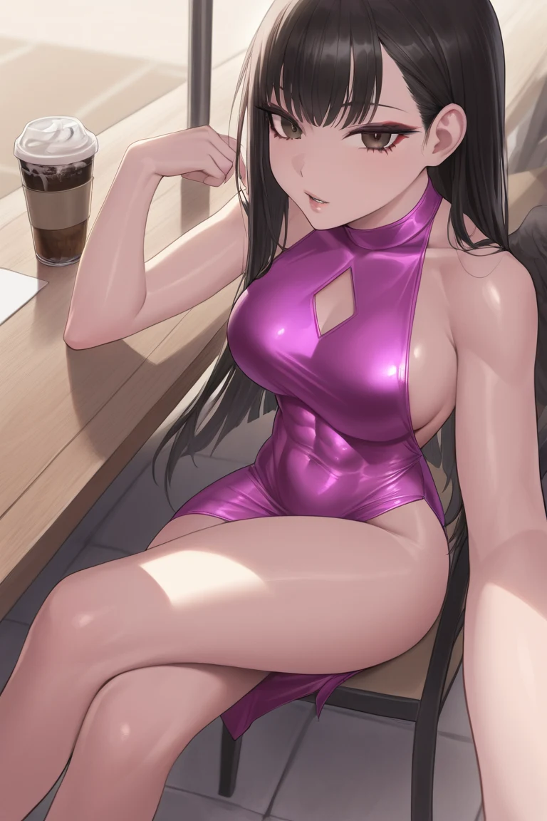 selfie-long-straight-black-hair-years-6b7fae on Indigo Void Furry Fused XL / Furry NoobAI