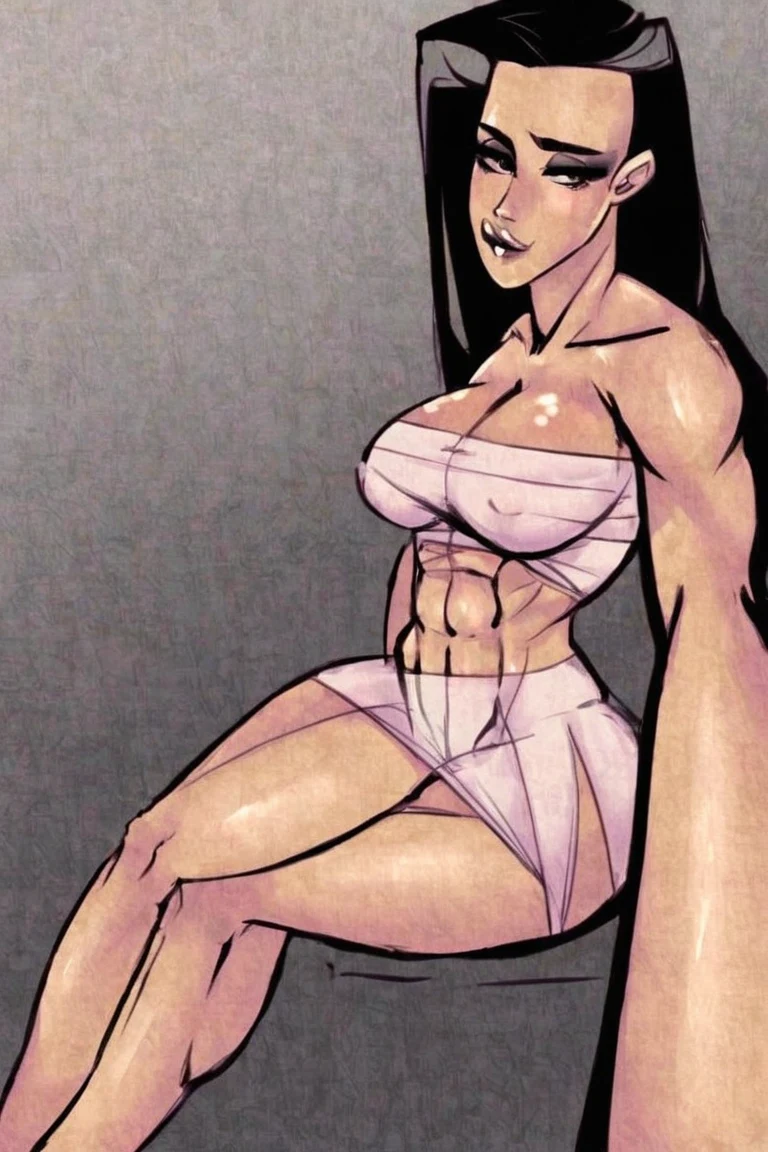 selfie-long-straight-black-hair-years-6b7fae on Pony Diffusion XL