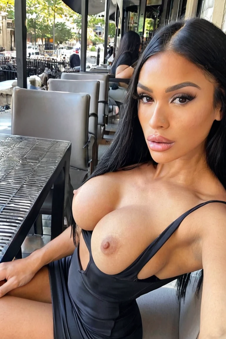 selfie-long-straight-black-hair-years-6b7fae on The Araminta Experiment (SDXL+Flux)