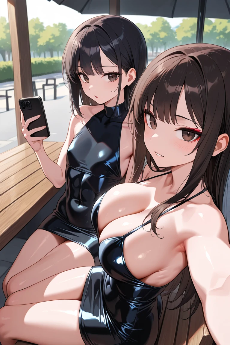 selfie-long-straight-black-hair-years-6b7fae on WAI-illustrious-SDXL
