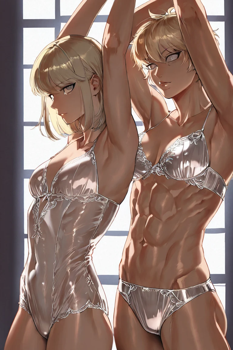 selfie-short-ash-blonde-hair-years-4dba2b on Indigo Furry Mix XL