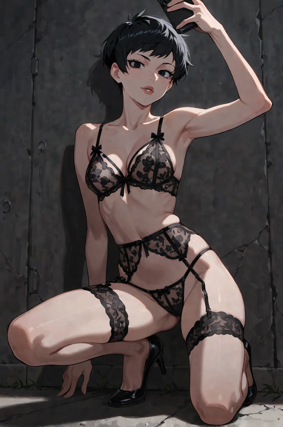 selfie-short-black-pixie-cut-years-9e95f8 on Copax TimeLess