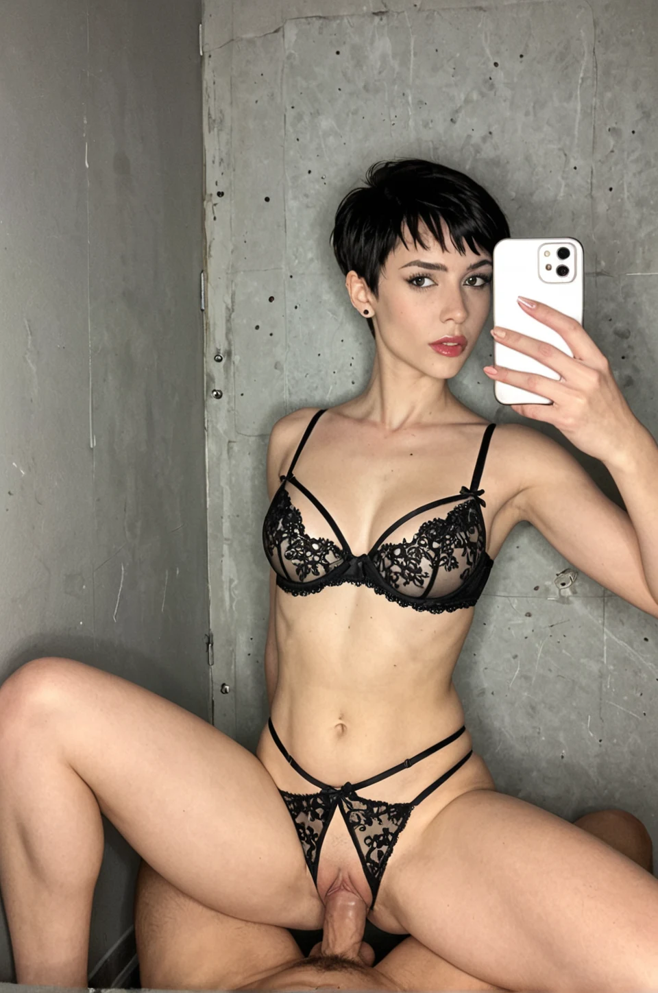 selfie-short-black-pixie-cut-years-9e95f8 on Realism Illustrious By Stable Yogi