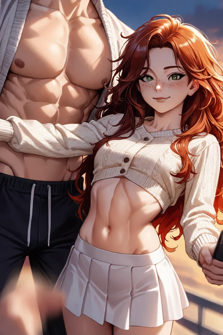 selfie-wavy-auburn-hair-years-old-88f6bc on ✨ JANKU Trained + Chenkin & NoobAI + RouWei Illustrious XL ✨