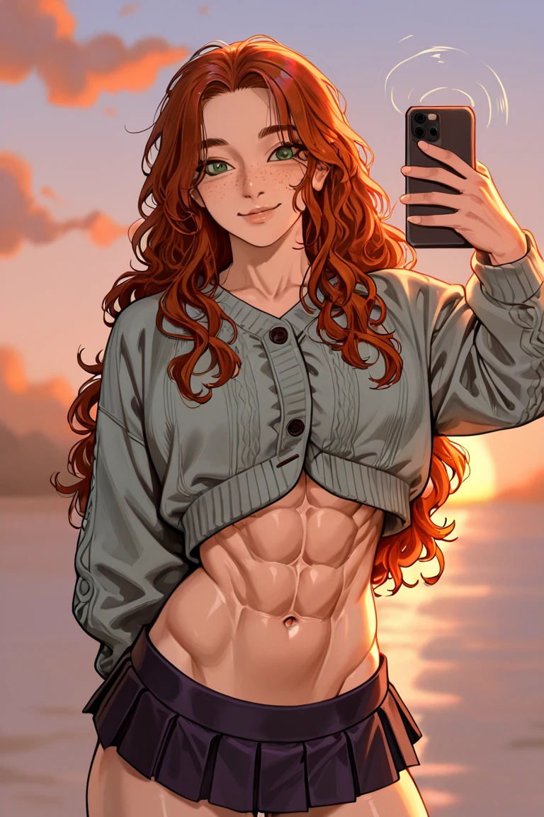 selfie-wavy-auburn-hair-years-old-88f6bc on One obsession