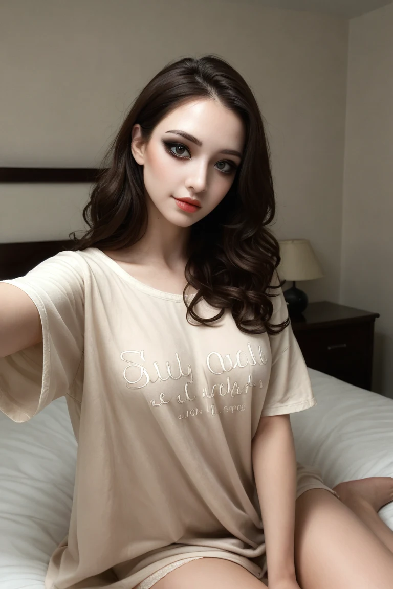 selfie-woman-curly-dark-brown-hair-78df41 on RealMixPony