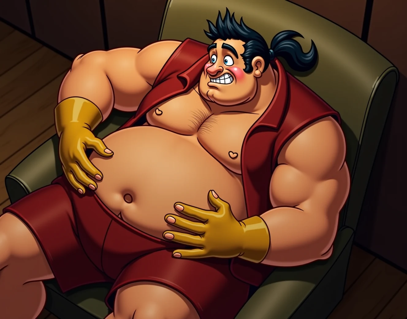 sitting-chair-obese-hyper-belly-manly-a9d8d5 on FLUX.1 [dev]