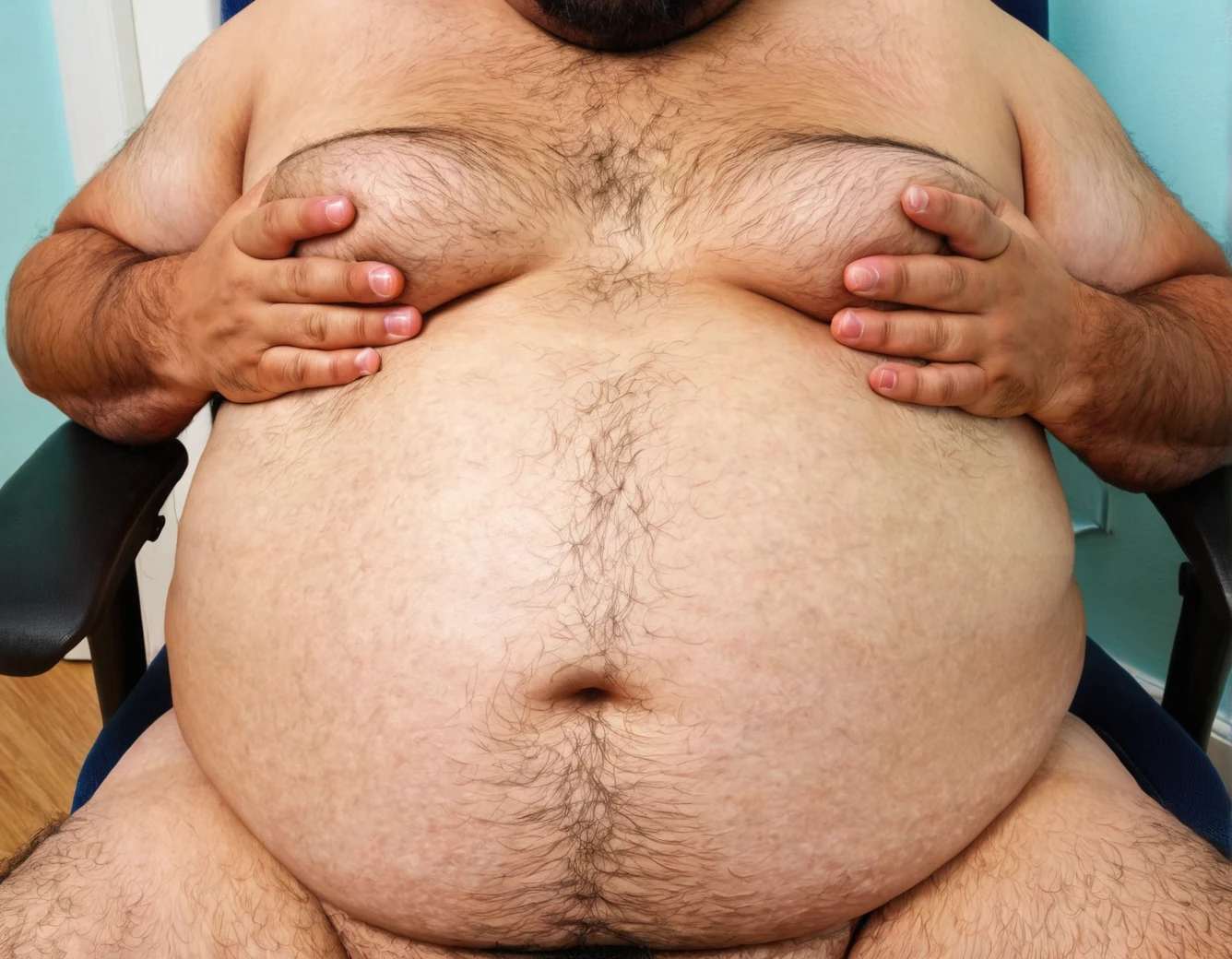 sitting-chair-obese-hyper-belly-manly-a9d8d5 on LUSTIFY! [SDXL NSFW checkpoint]