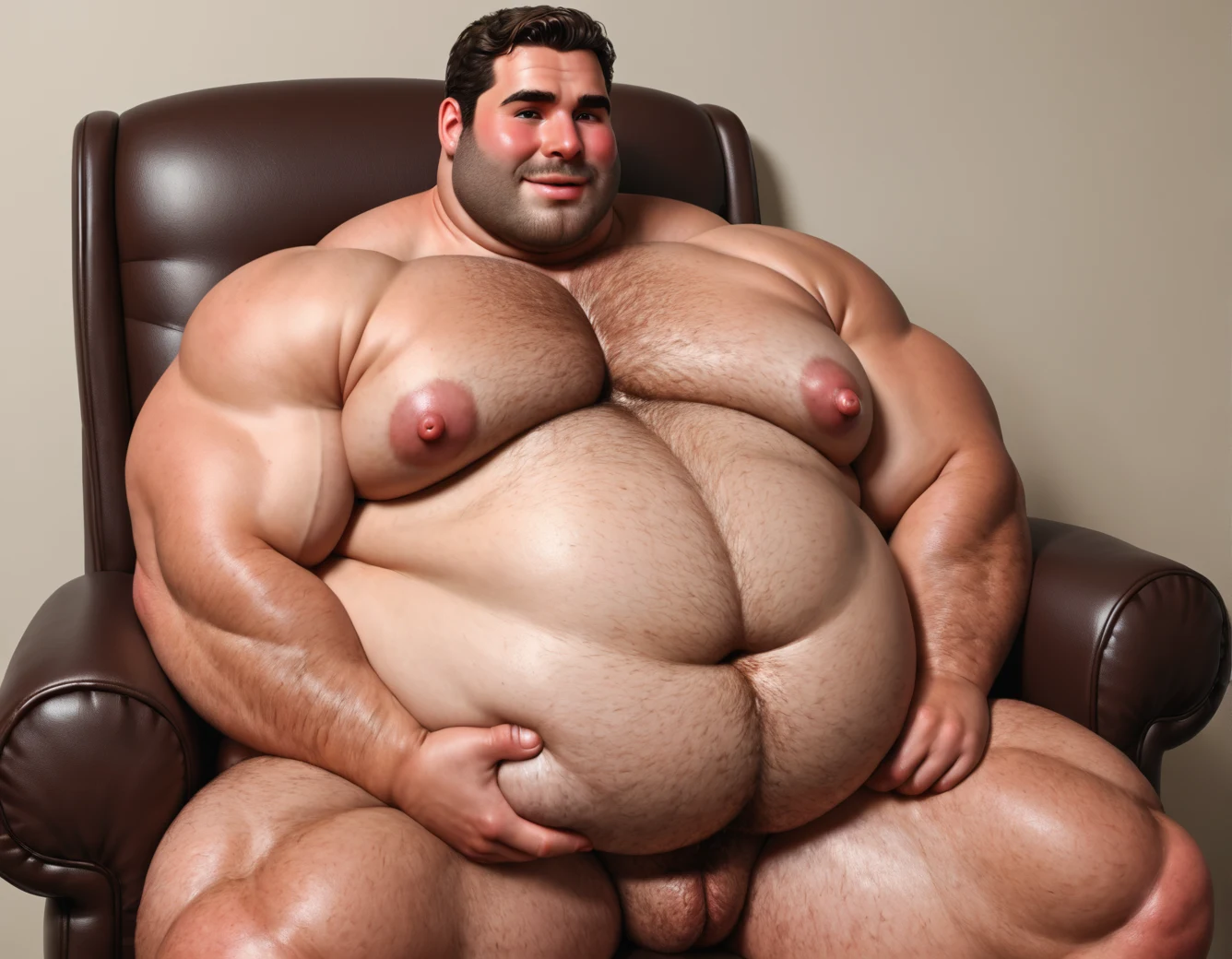 sitting-chair-obese-hyper-belly-manly-a9d8d5 on Realism By Stable Yogi (Pony)