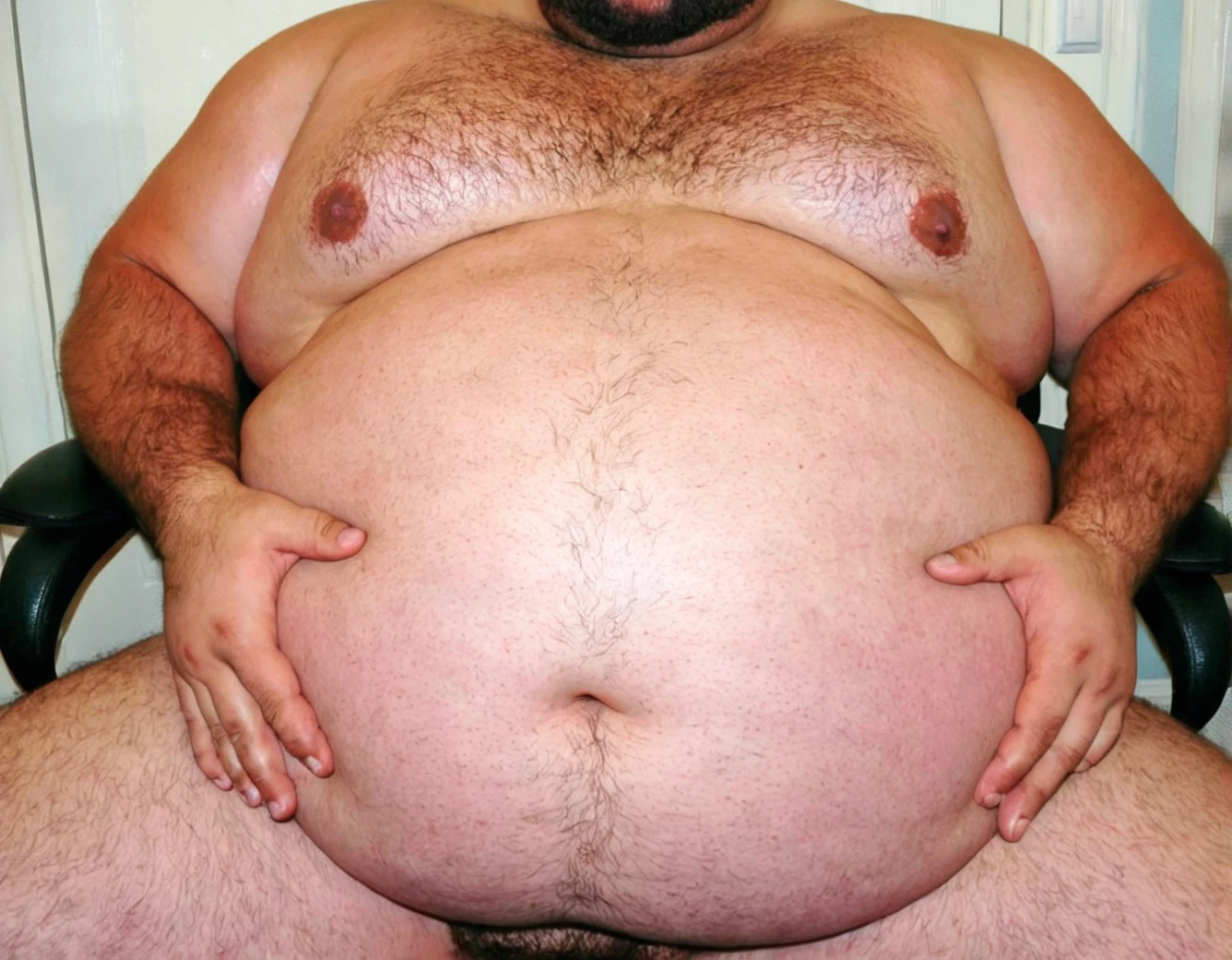 sitting-chair-obese-hyper-belly-manly-a9d8d5 on The Araminta Experiment (SDXL+Flux)