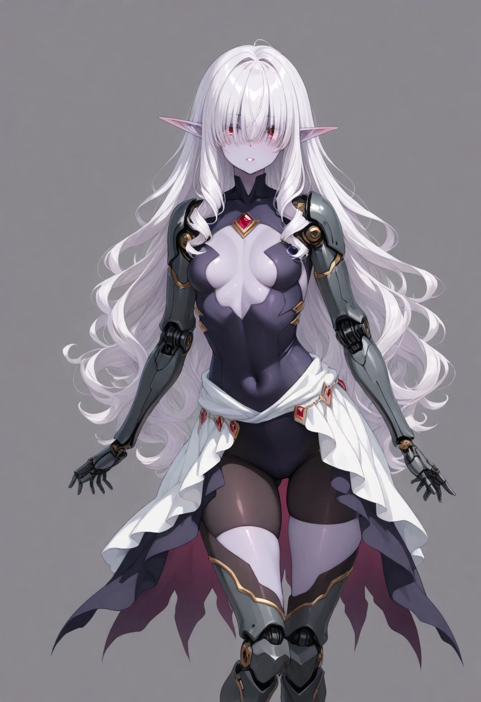 solo-mature_female-dark-elf-light-purple-c6f65d on Hassaku XL (Illustrious)