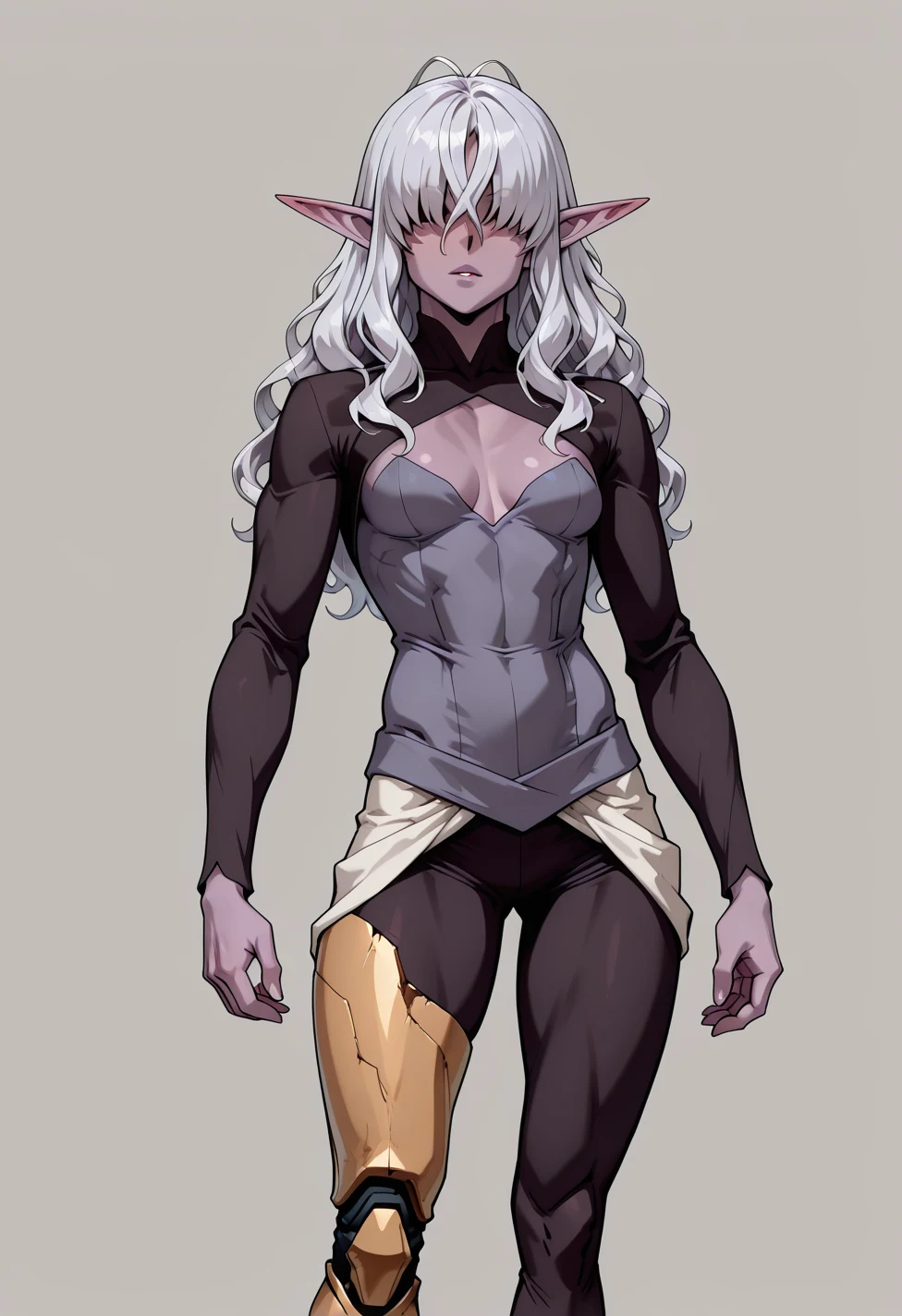 solo-mature_female-dark-elf-light-purple-c6f65d on HomoSimile XL [Pony, Illustrious, NoobAI]