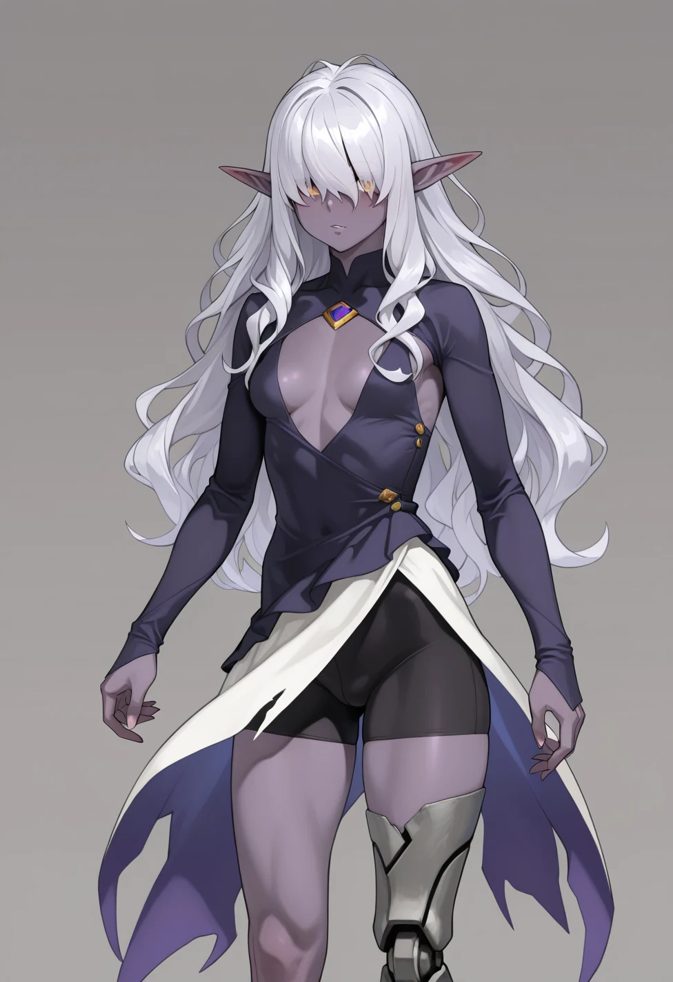 solo-mature_female-dark-elf-light-purple-c6f65d on Indigo Furry Mix XL