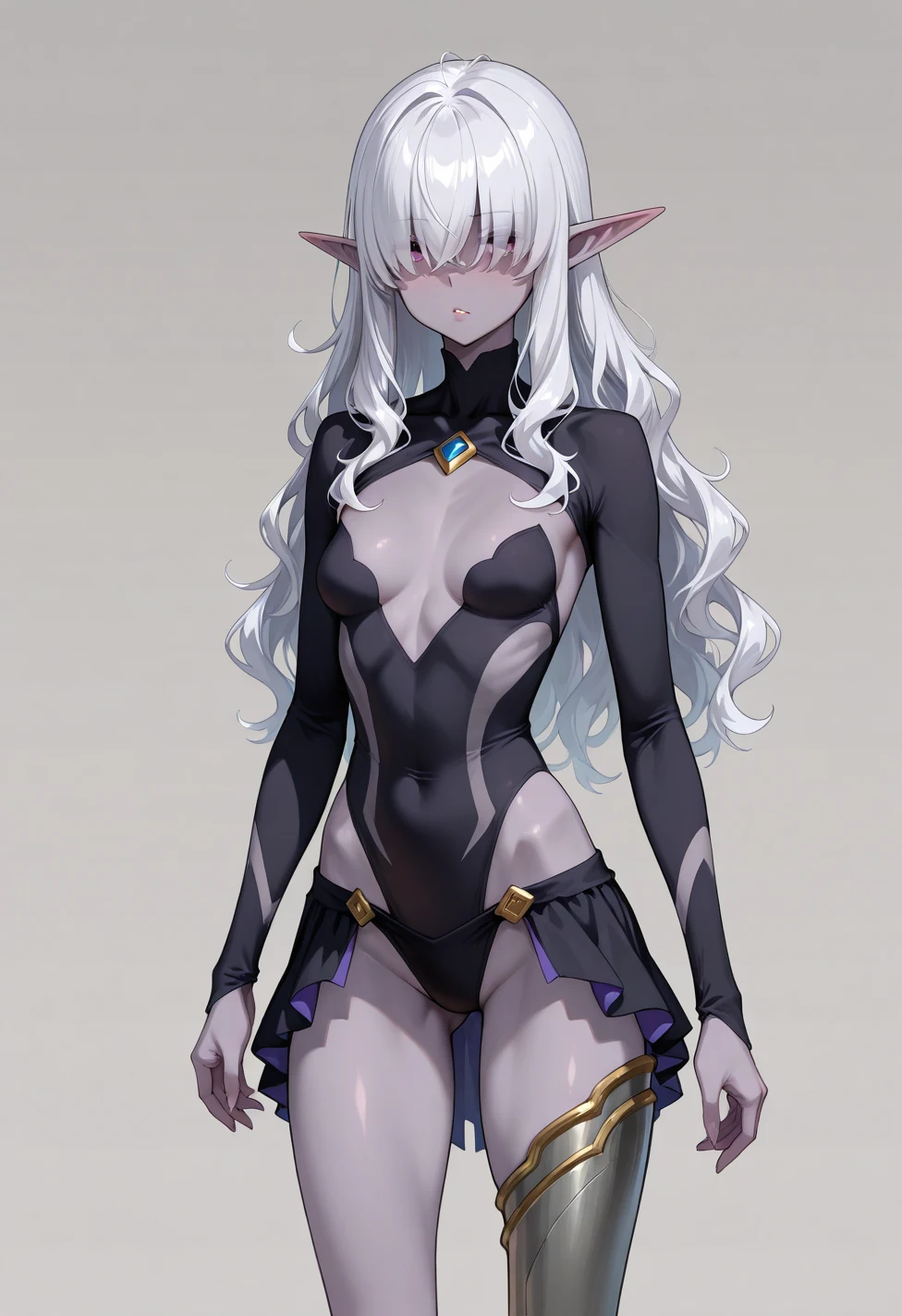solo-mature_female-dark-elf-light-purple-c6f65d on Nova Anime XL