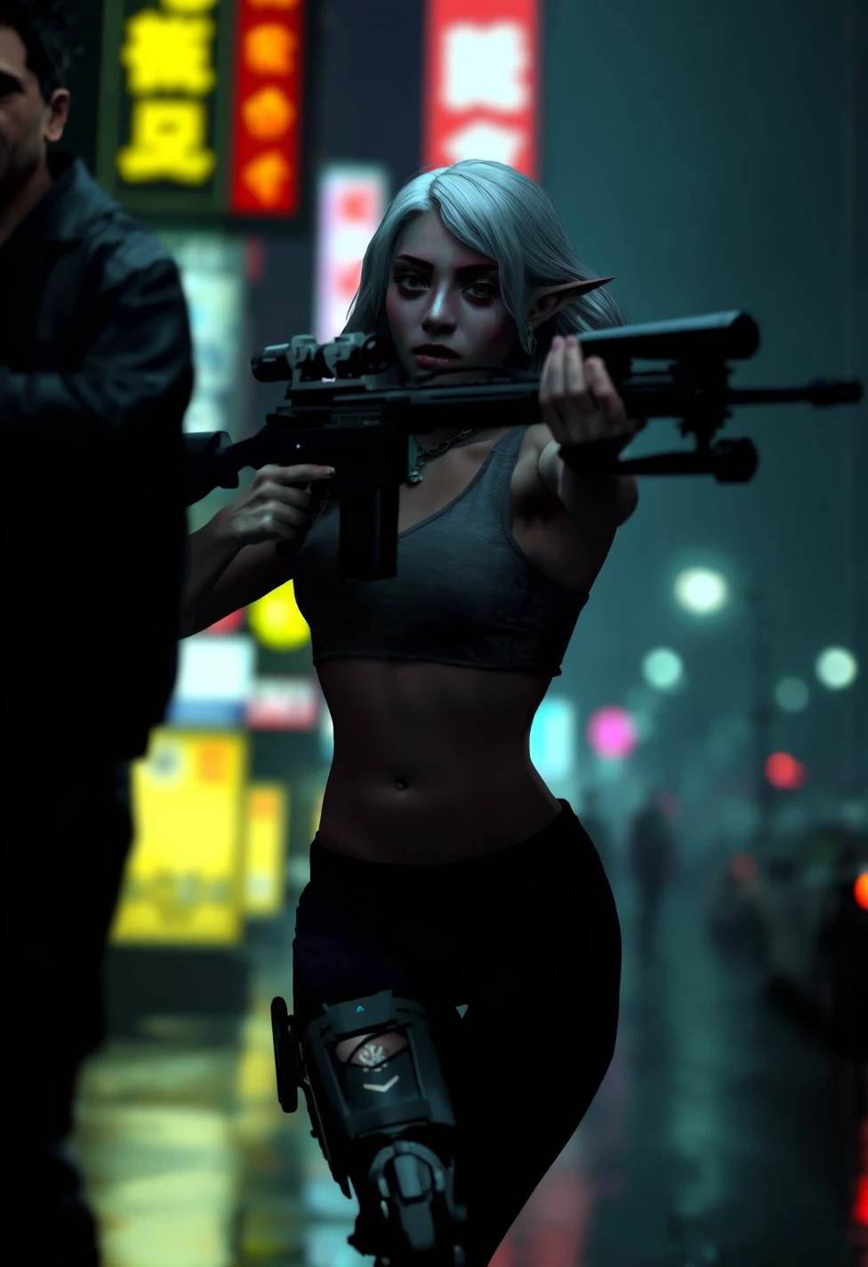 solo-mature_female-dark-elf-light-purple-c6f65d on PixelWave