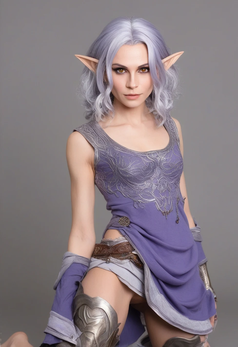 solo-mature_female-dark-elf-light-purple-c6f65d on The Araminta Experiment (SDXL+Flux)