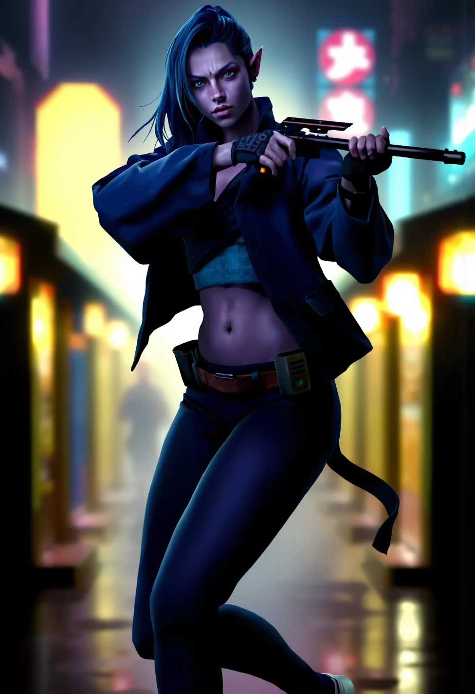 solo-mature_female-dark-elf-pink-purple-84871f on PixelWave