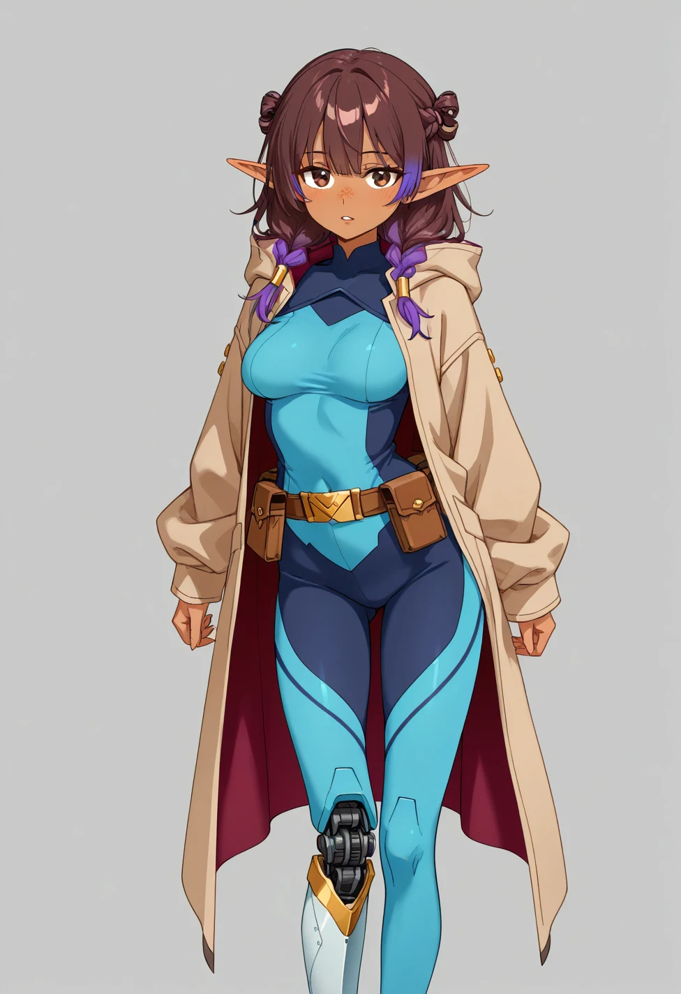 solo-mature_female-elf-dark-skin-slender-e4877c on Cat Tower (NoobAI XL checkpoint)