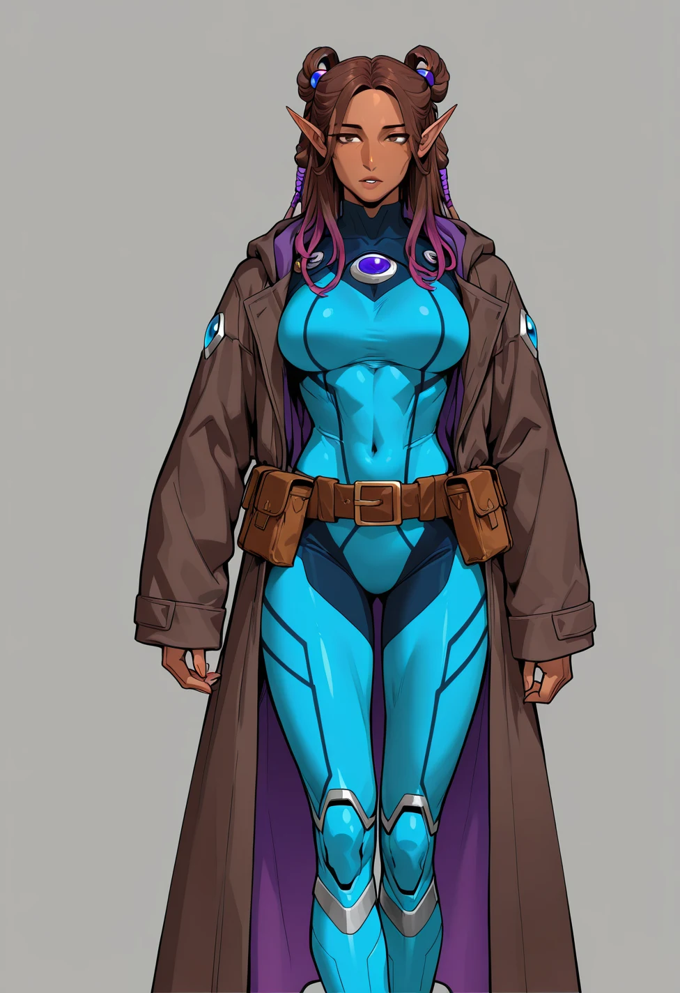 solo-mature_female-elf-dark-skin-slender-e4877c on HomoSimile XL [Pony, Illustrious, NoobAI]