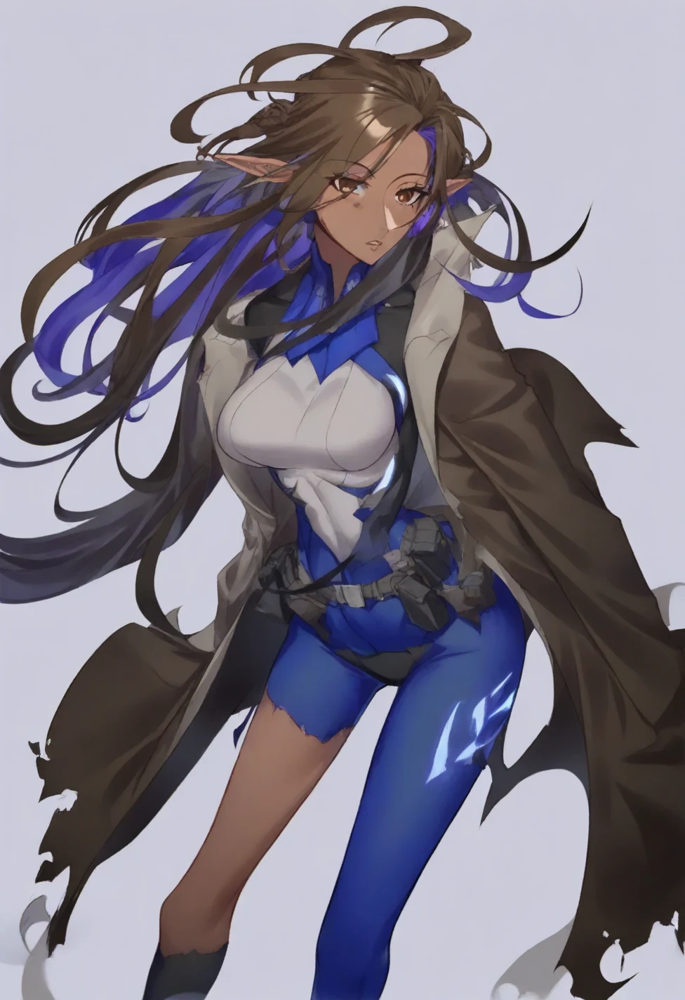 solo-mature_female-elf-dark-skin-slender-e4877c on IllustriousXL v0.1