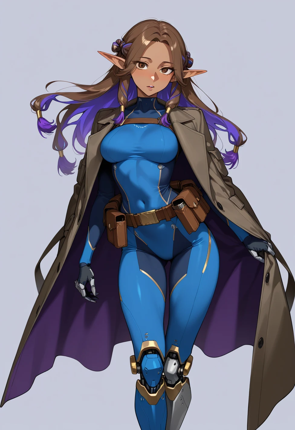 solo-mature_female-elf-dark-skin-slender-e4877c on WAI-illustrious-SDXL