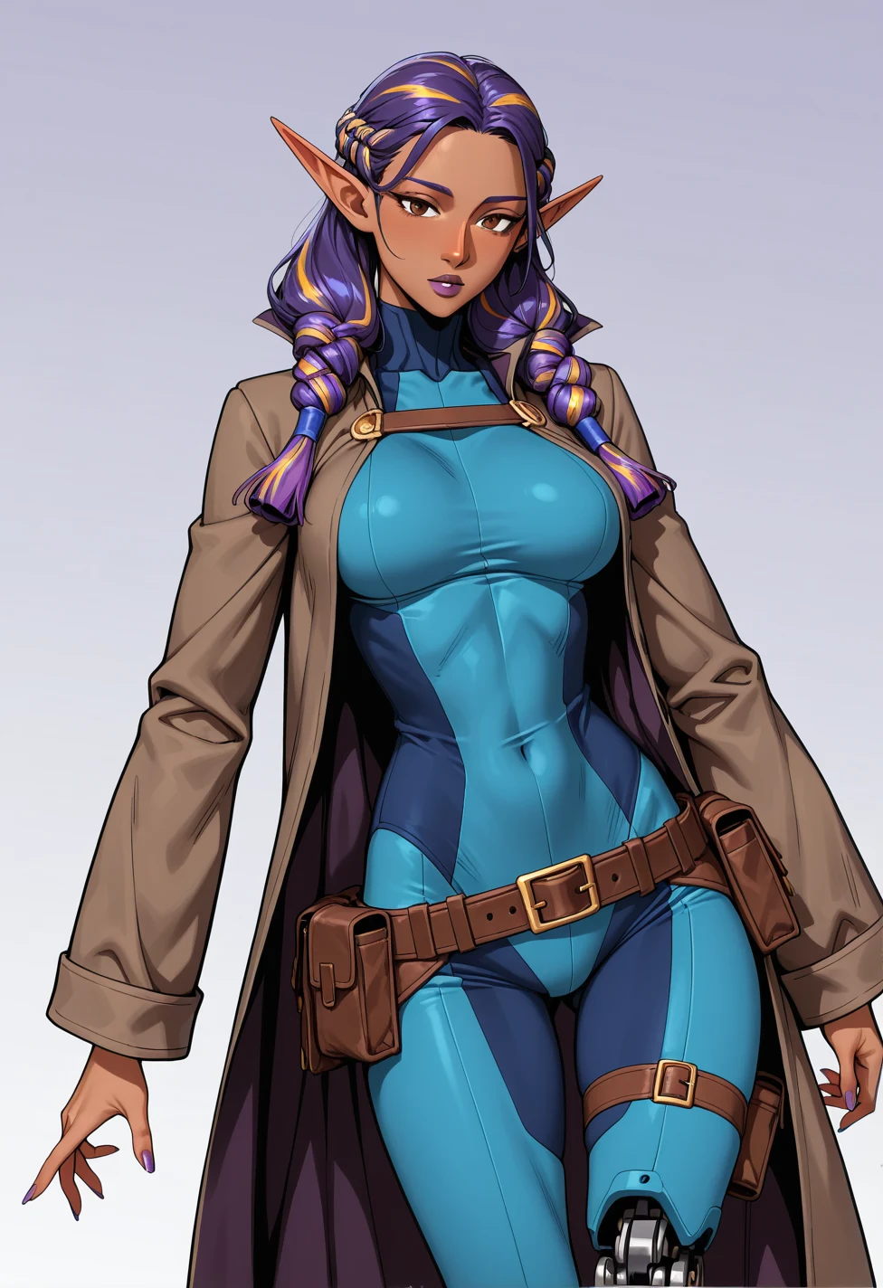 solo-mature_female-elf-dark-skin-slender-e4877c on YiffyMix