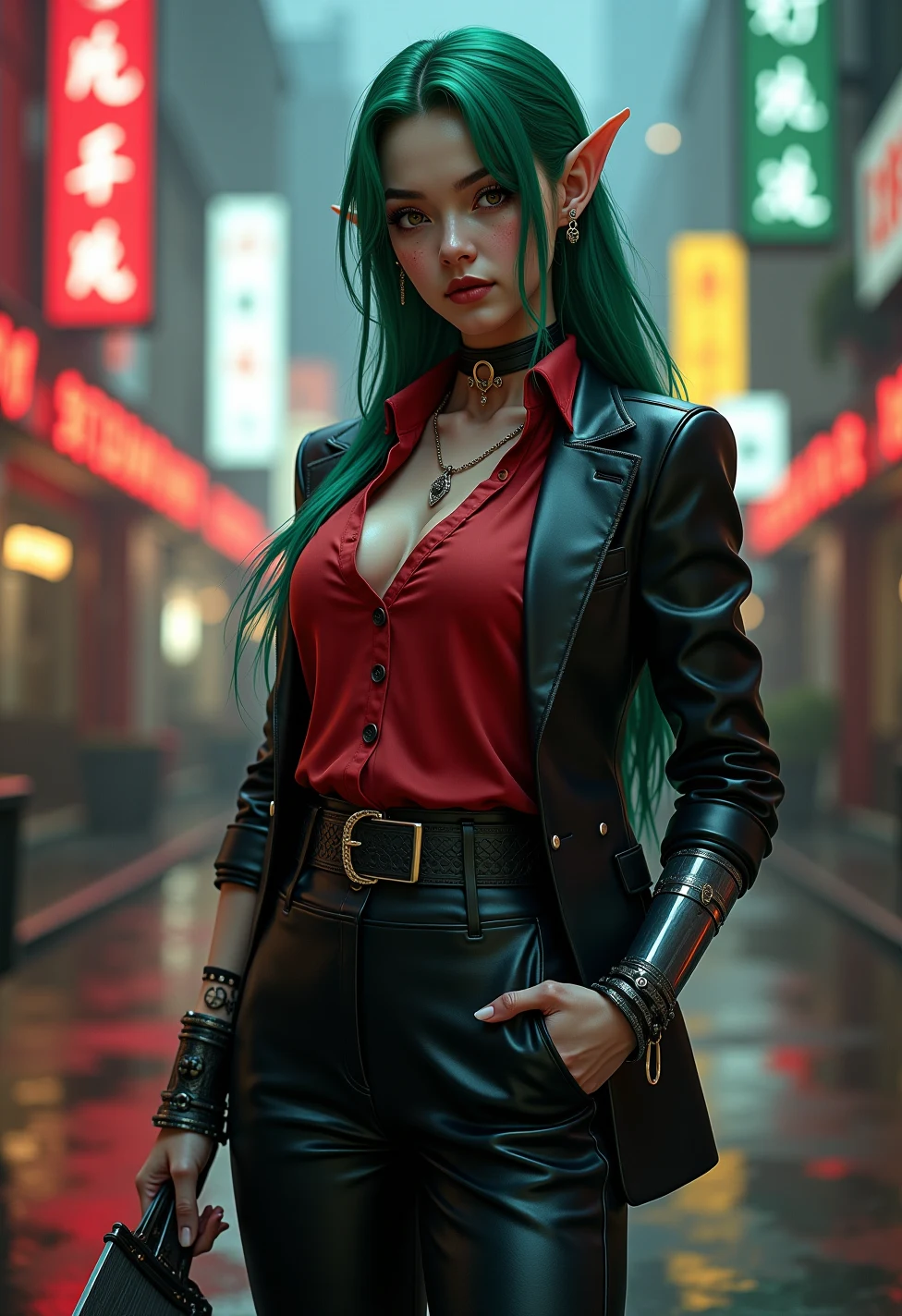 solo-mature_female-elf-fair-skin-faint-0b43a3 on FLUX.1 [dev]