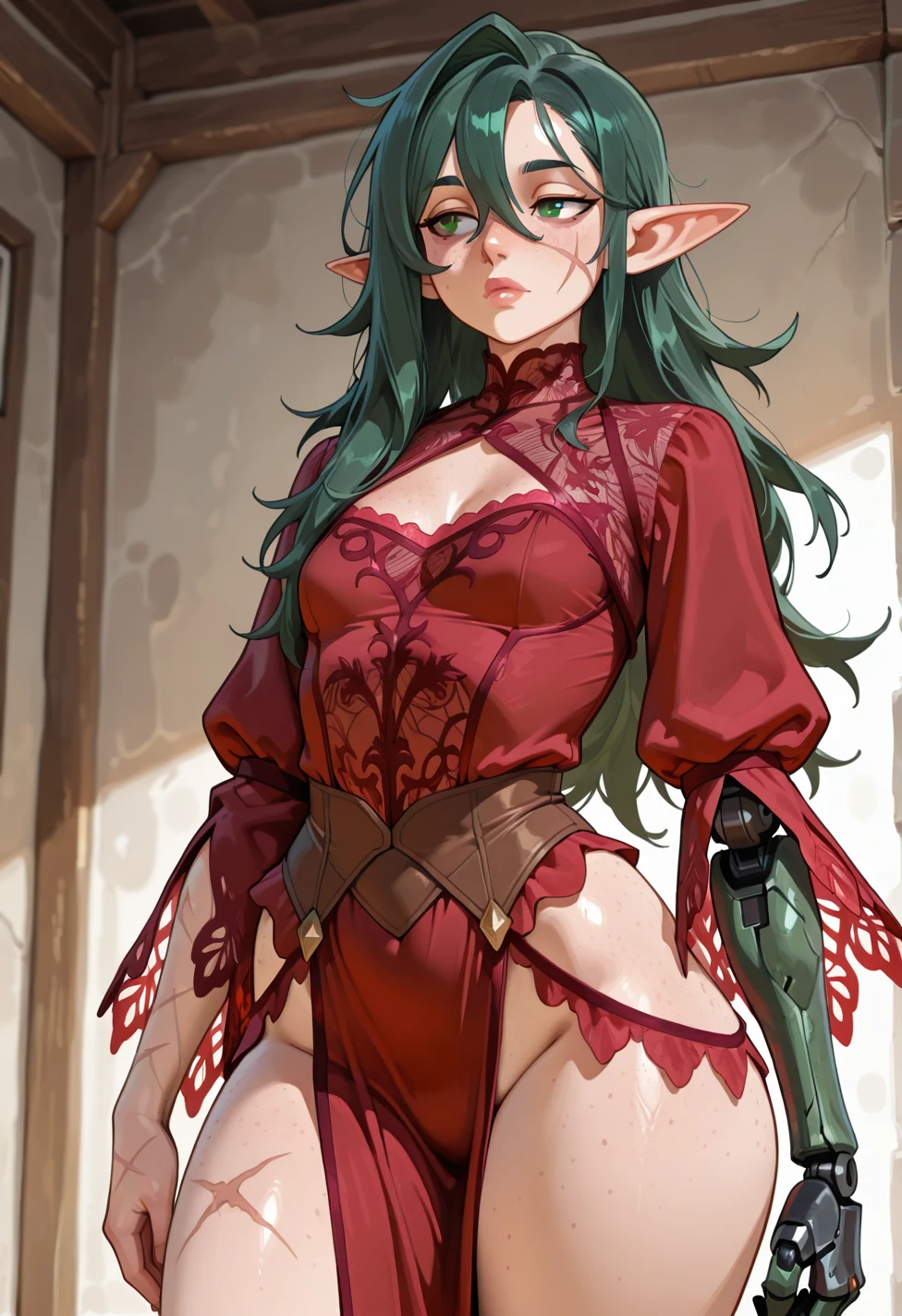 solo-mature_female-elf-fair-skin-faint-0b43a3 on Nova Furry XL