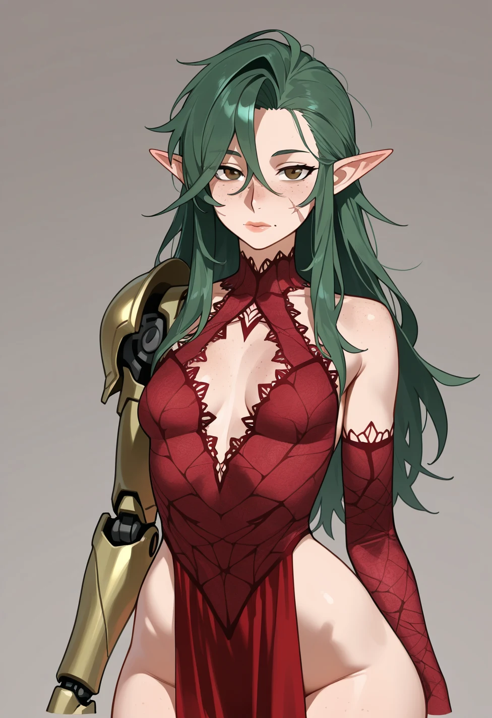 solo-mature_female-elf-fair-skin-faint-0b43a3 on WAI-illustrious-SDXL