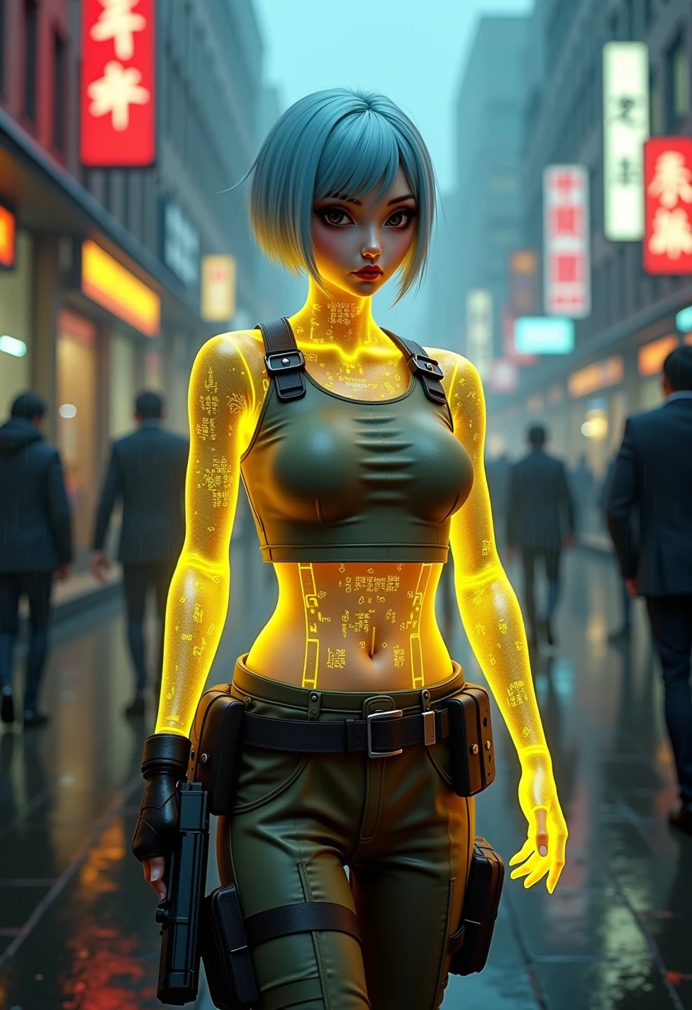 solo-mature_female-glitching-holographic-hologram-fully-260fe2 on FLUX.1 [dev]