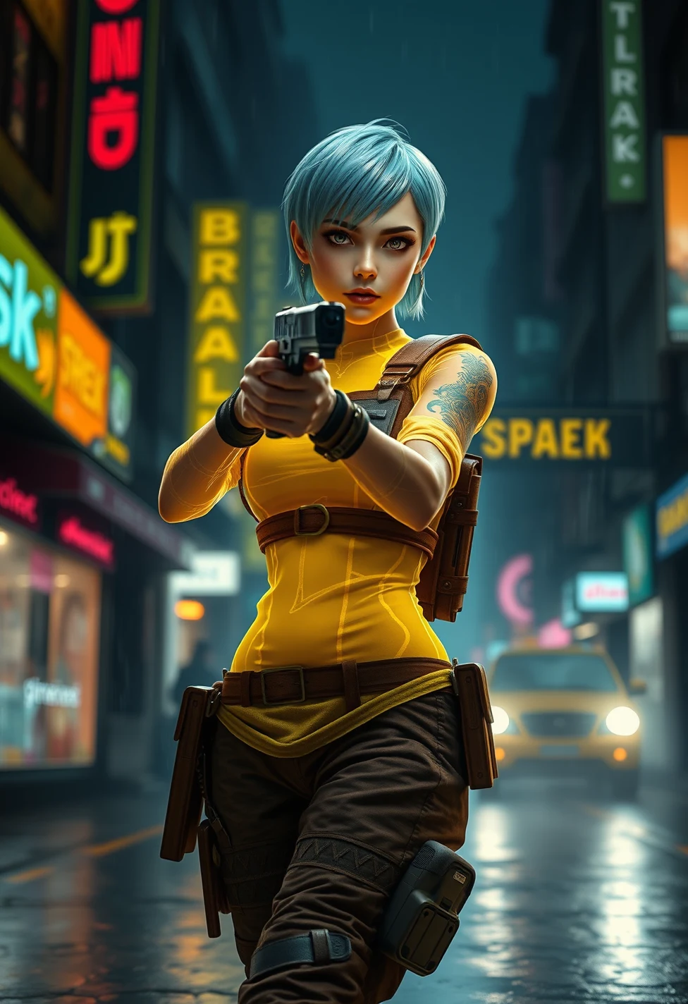 solo-mature_female-glitching-holographic-hologram-fully-260fe2 on FLUX.1 [schnell]