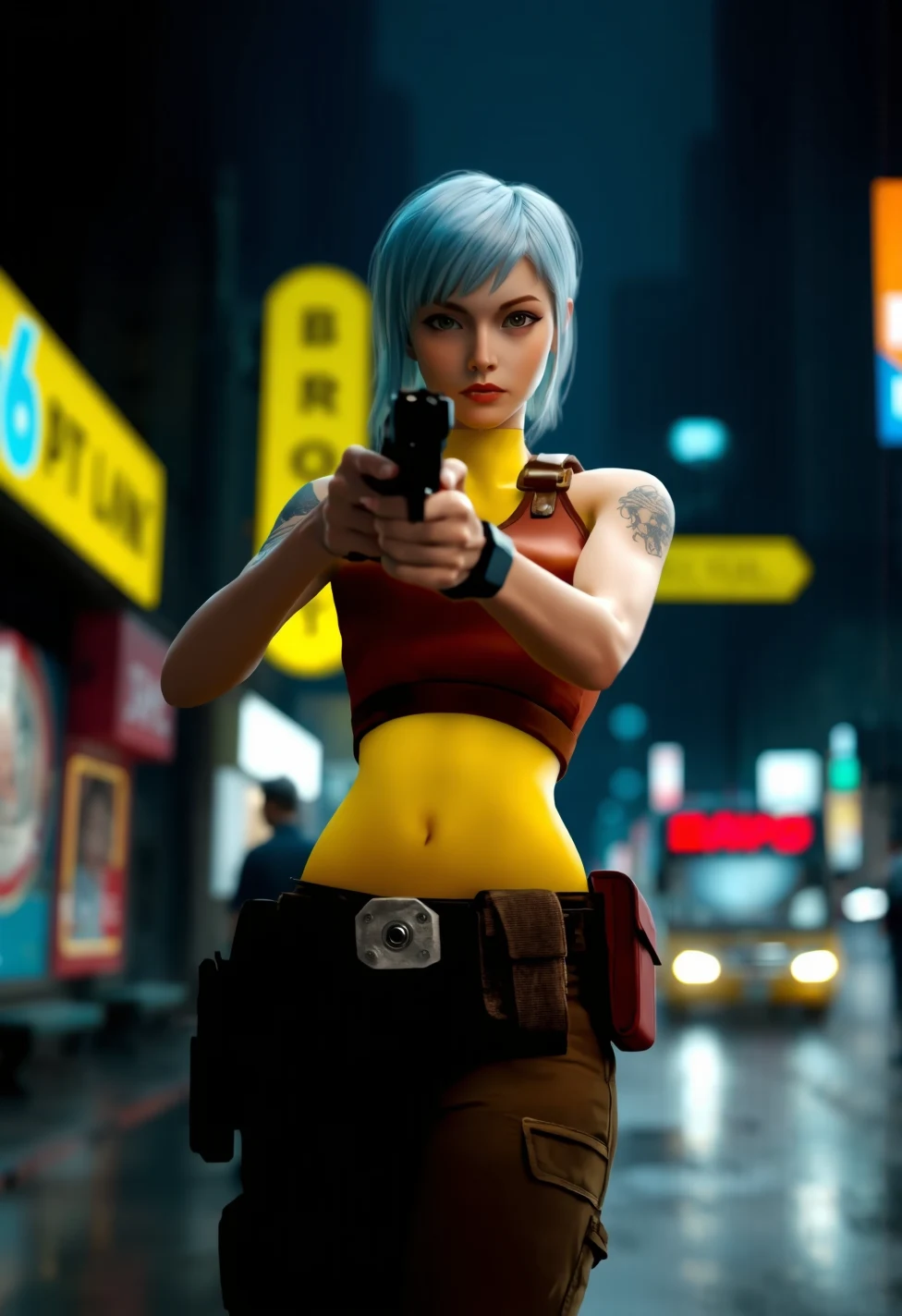 solo-mature_female-glitching-holographic-hologram-fully-260fe2 on PixelWave