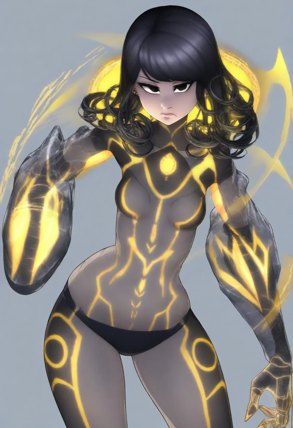 solo-mature_female-glowing-holographic-hologram-fully-728d5d on IllustriousXL v0.1