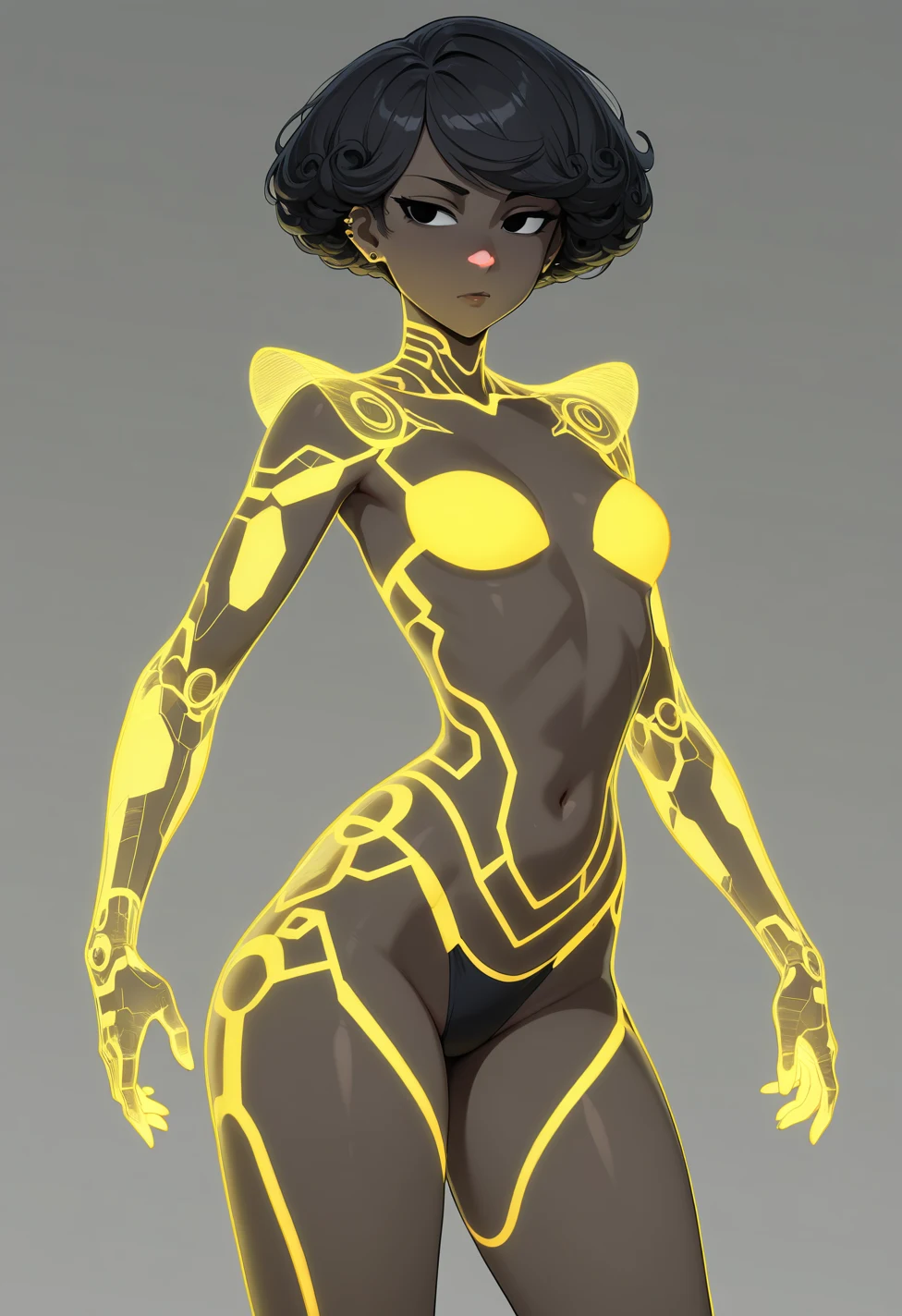 solo-mature_female-glowing-holographic-hologram-fully-728d5d on WAI-illustrious-SDXL