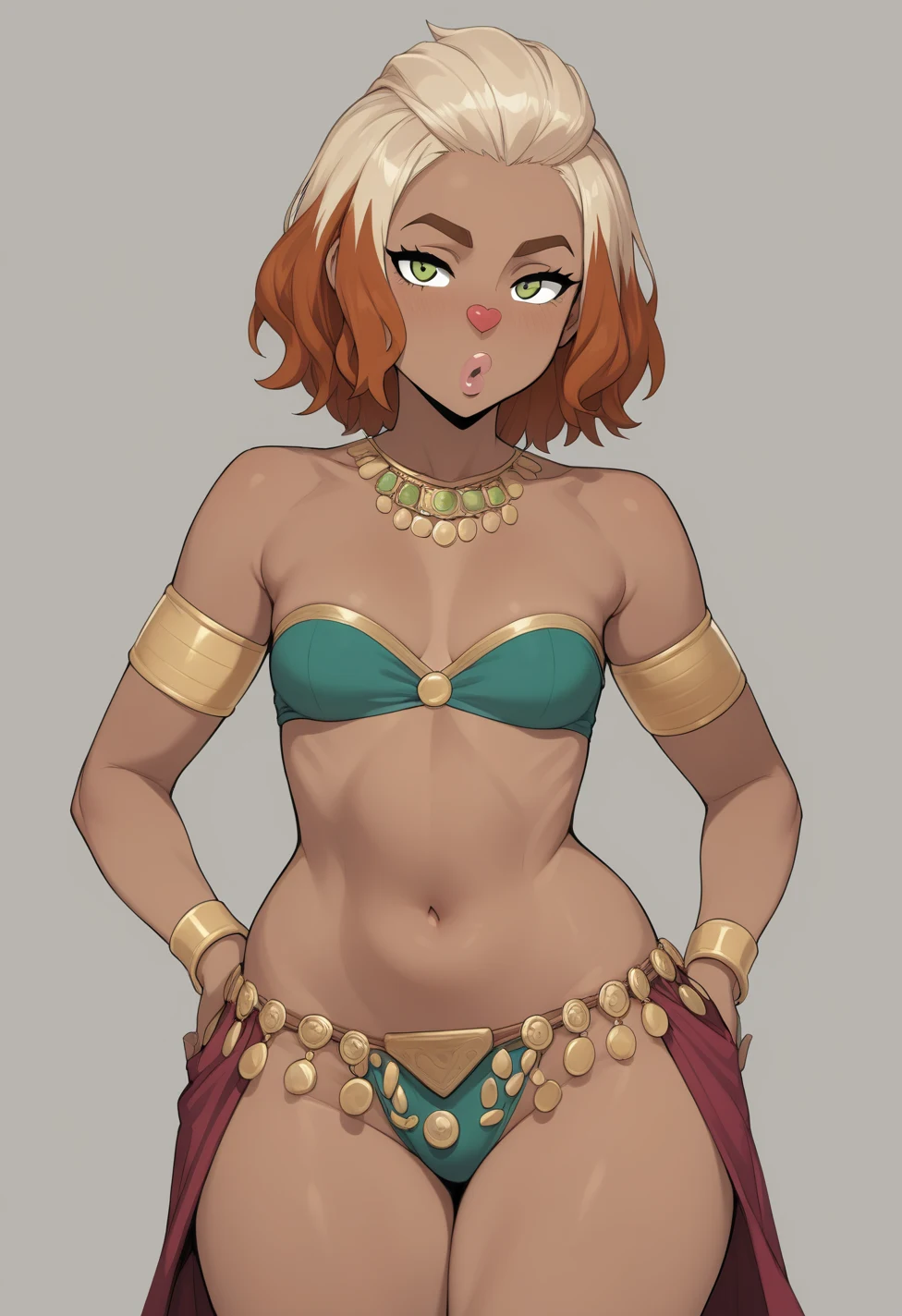 solo-mature_female-human-dark-skin-brown-24c87b on Indigo Void Furry Fused XL / Furry NoobAI