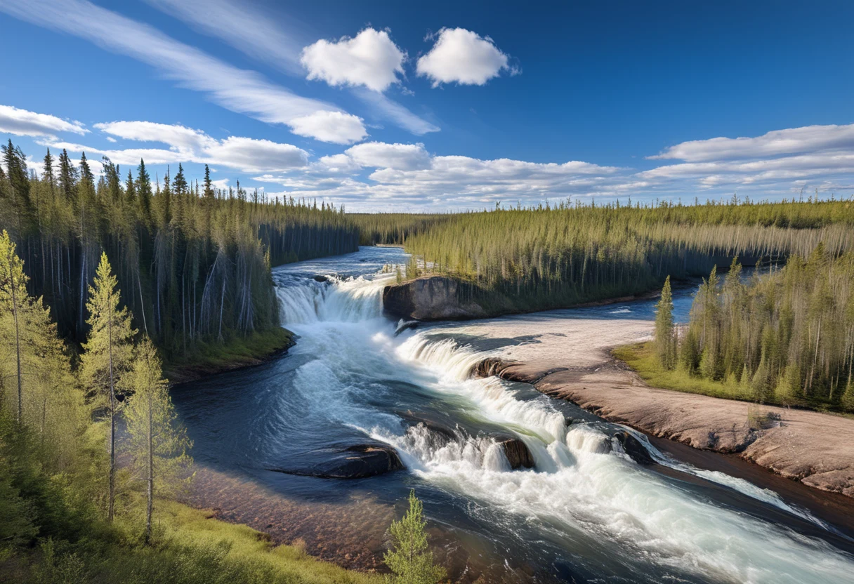 spring-river-with-strong-current-and-ee38fa on Art Universe