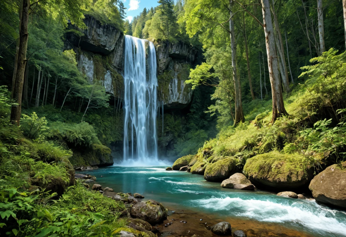 spring-river-with-strong-current-and-ee38fa on CyberRealistic Pony