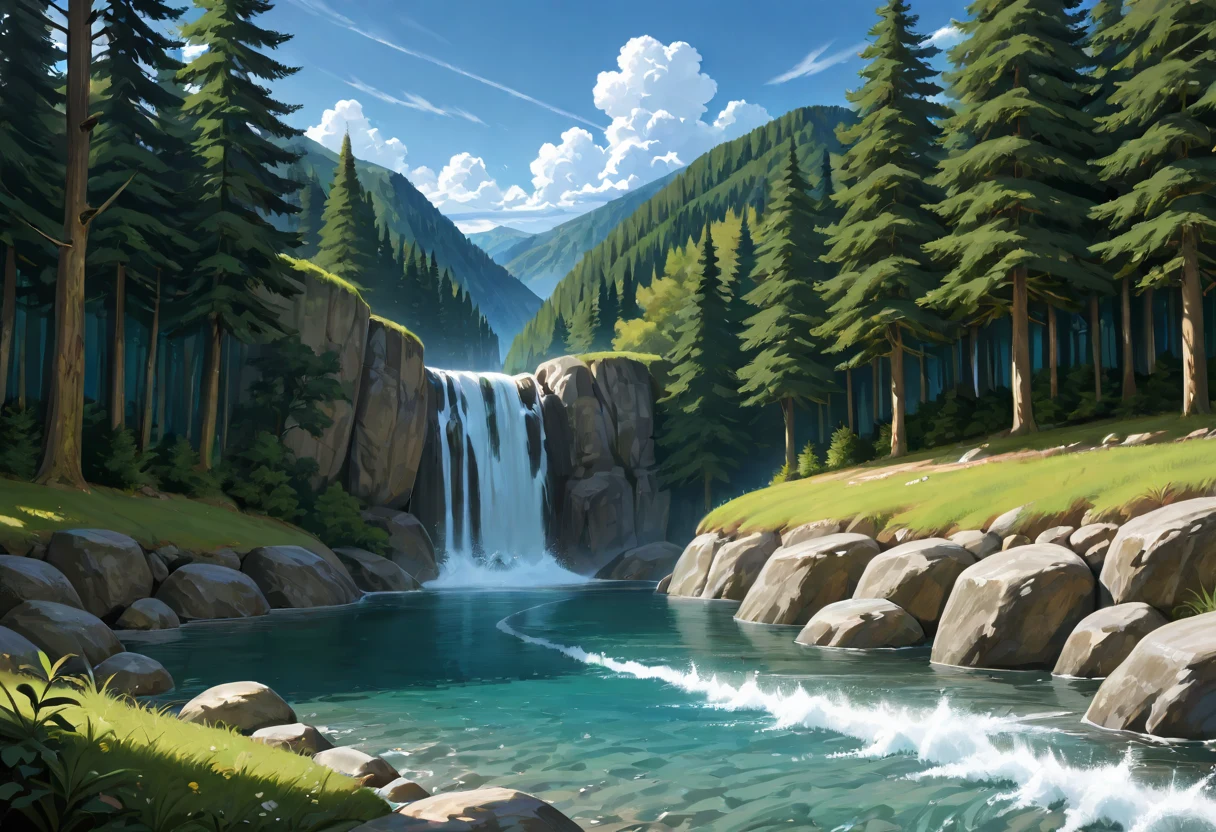 spring-river-with-strong-current-and-ee38fa on Nova Anime XL