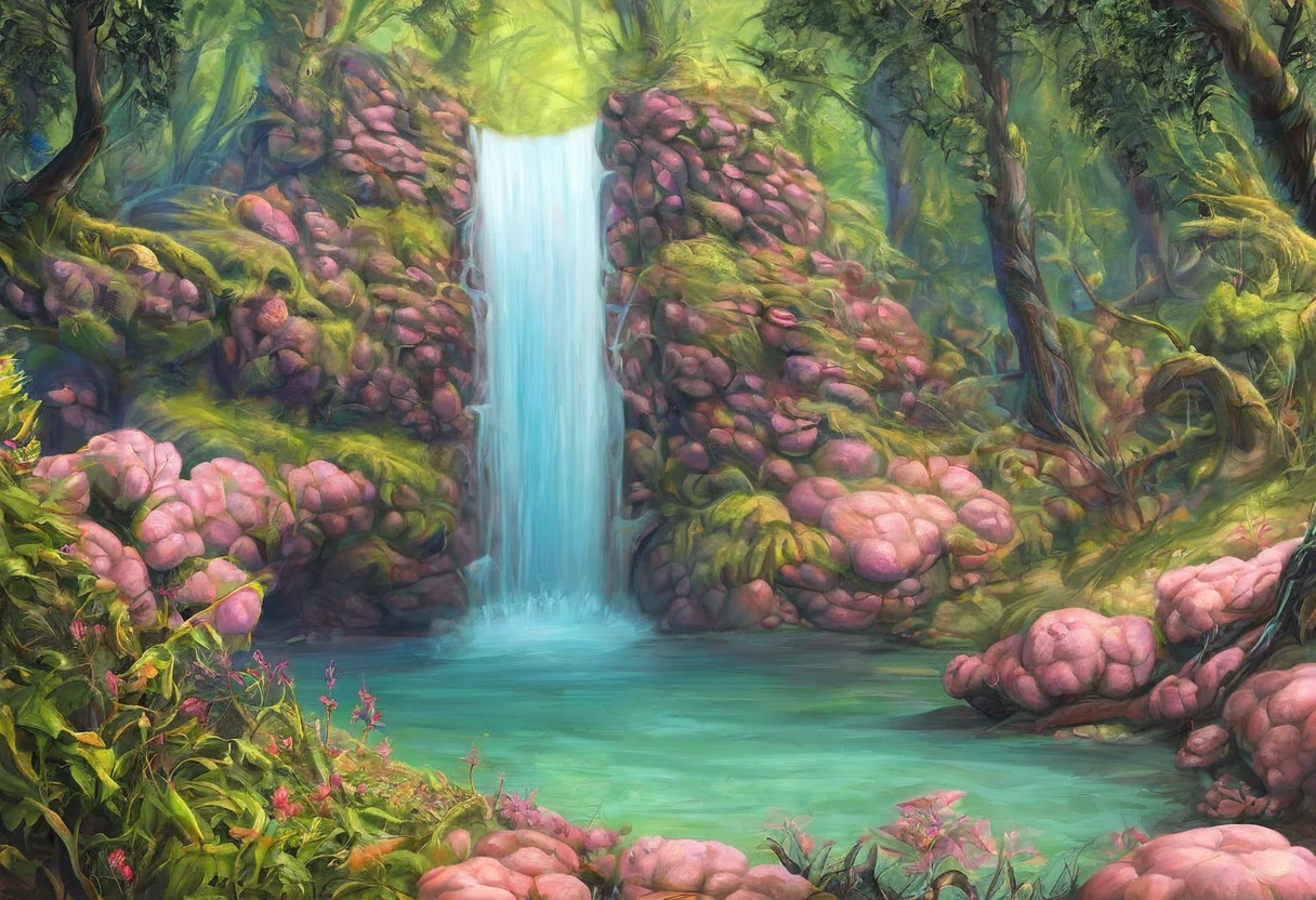 spring-river-with-strong-current-and-ee38fa on Pony Diffusion XL